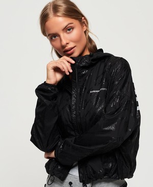 Superdry Active Batwing Női Kabát Fekete | TERGN9315